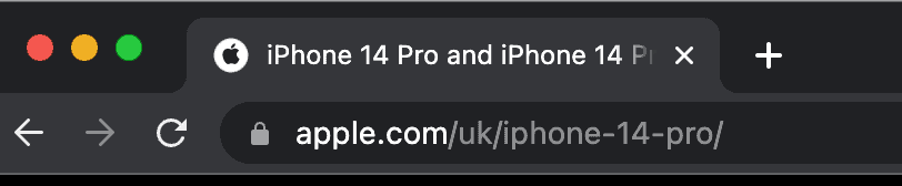 URL slug example
